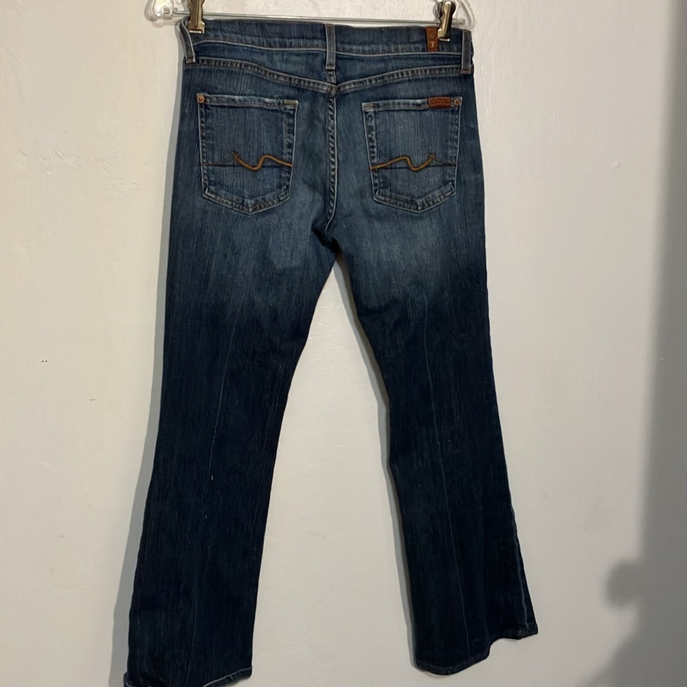 Seven for All Mankind flare dojo 5 pocket classic denim jeans USA 30 X 29 - Picture 5 of 7